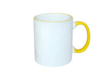 TASSES AVEC ANSE BORD DE COULEUR