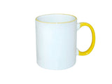 TASSES AVEC ANSE BORD DE COULEUR