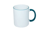 TASSES AVEC ANSE BORD DE COULEUR